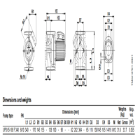 پمپ سیرکولاتور گراندفوس مدل UPS 65-185 سه فاز GRUNDFOS Circulation Pump UPS 65-185 3Ph