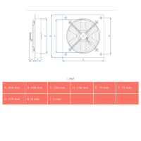 هواکش دمنده صنعتی ایلکا مدل VIE-35L4S