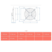 هواکش دمنده صنعتی ایلکا مدل VIE-40T4S