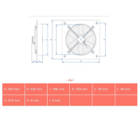 هواکش دمنده صنعتی ایلکا مدل VIE-50T4T