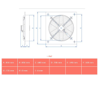 هواکش دمنده صنعتی ایلکا مدل VIE-70Z4T