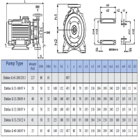 پمپ آب سمنان انرژِی اتابلوک سه فاز مدل Etabloc-G32-200/054 SEMNAN ENERGY Water Pump 3PH Etabloc-G32-200/054