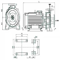 پمپ آب سمنان انرژِی اتابلوک مخصوص آتش نشانی مدل Etabloc-B32-250/1502 SEMNAN ENERGY Water Pump Fire Fighting Etabloc-B32-250/1502