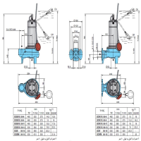 پمپ لجن کش کالپدا مدل GQVM 50-13 CALPEDA Sewage Submersible Pump GQVM 50-13