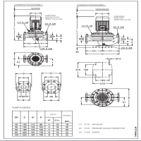 ابعاد و اندازه پمپ سیرکولاتور خطی لوارا FCE4 40-200/07