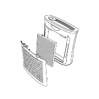 اجزای دستگاه دستگاه تصفیه هوا شارپ مدل FP-F30SAH