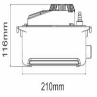 ابعاد پمپ درین ویپکول مدل PC-250A