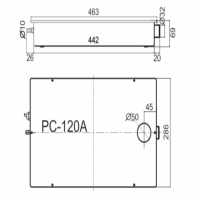 ابعاد پمپ درین ویپکول مدل PC-120A