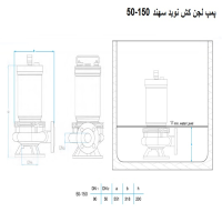 ابعاد لجن کش نوید سهند 150-50 با موتور 3 کیلووات