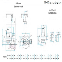 ابعاد لجن کش نوید سهند 400-150 با موتور 90 کیلووات