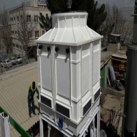 برج خنک کننده مکعبی 150 تن آبرای از نمای بالا