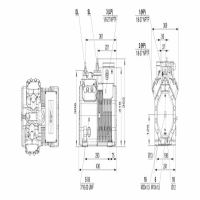 ابعاد کمپرسور بیتزر 5.5 اسب مدل 4EES-6Y