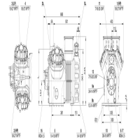ابعاد کمپرسور بیتزر 15 اسب مدل 4HE-18Y