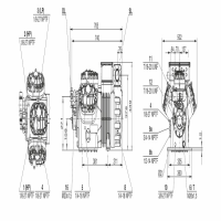 ابعاد کمپرسور بیتزر 25 اسب رفت و برگشتی مدل 6HE-28Y