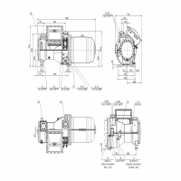 ابعاد کمپرسور بیتزر 140 اسب اسکرو مدل CSH8573-140Y