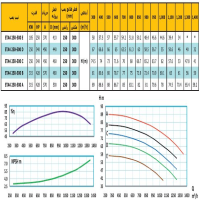 منحنی پمپ آب رایان مدل ETA4 250-500 E