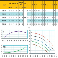 منحنی پمپ آب رایان مدل ETA 50-250 C
