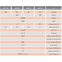 مشخصات فنی آبگرمکن برقی آریاتیس 80 لیتری ASG80